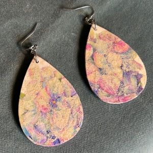 Wood & Paper Earrings